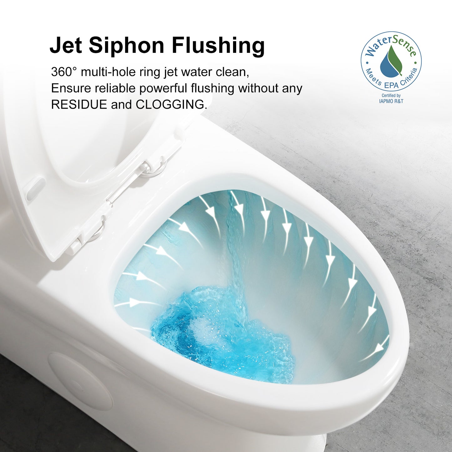 One-Piece 1.28 GPF Single Flush Elongated Toilet in White, Soft Close Seat Included