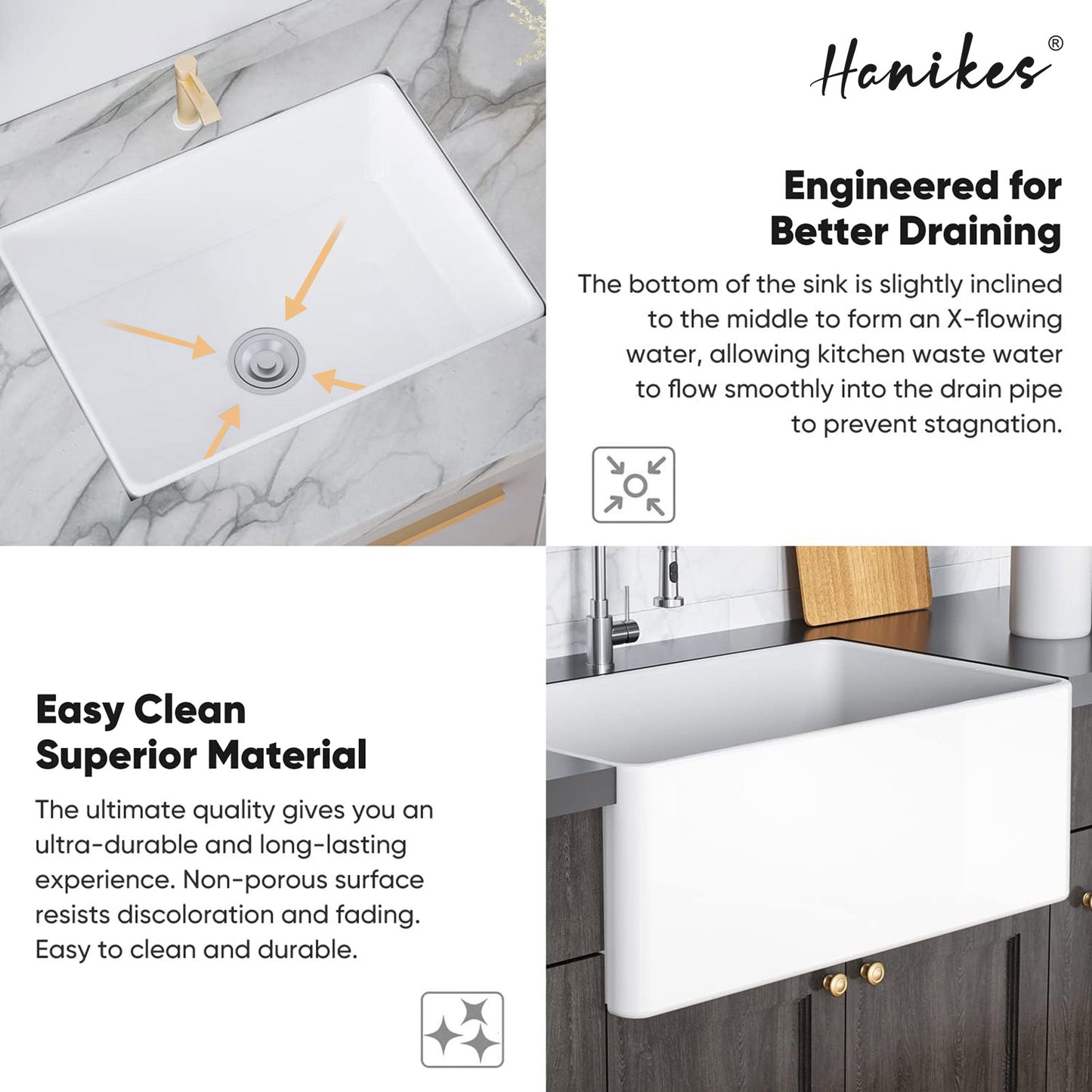Farmhouse Apron-Front Fireclay 24 in. Single Bowl Workstation Kitchen Sink with Bottom Grid and Strainer in White