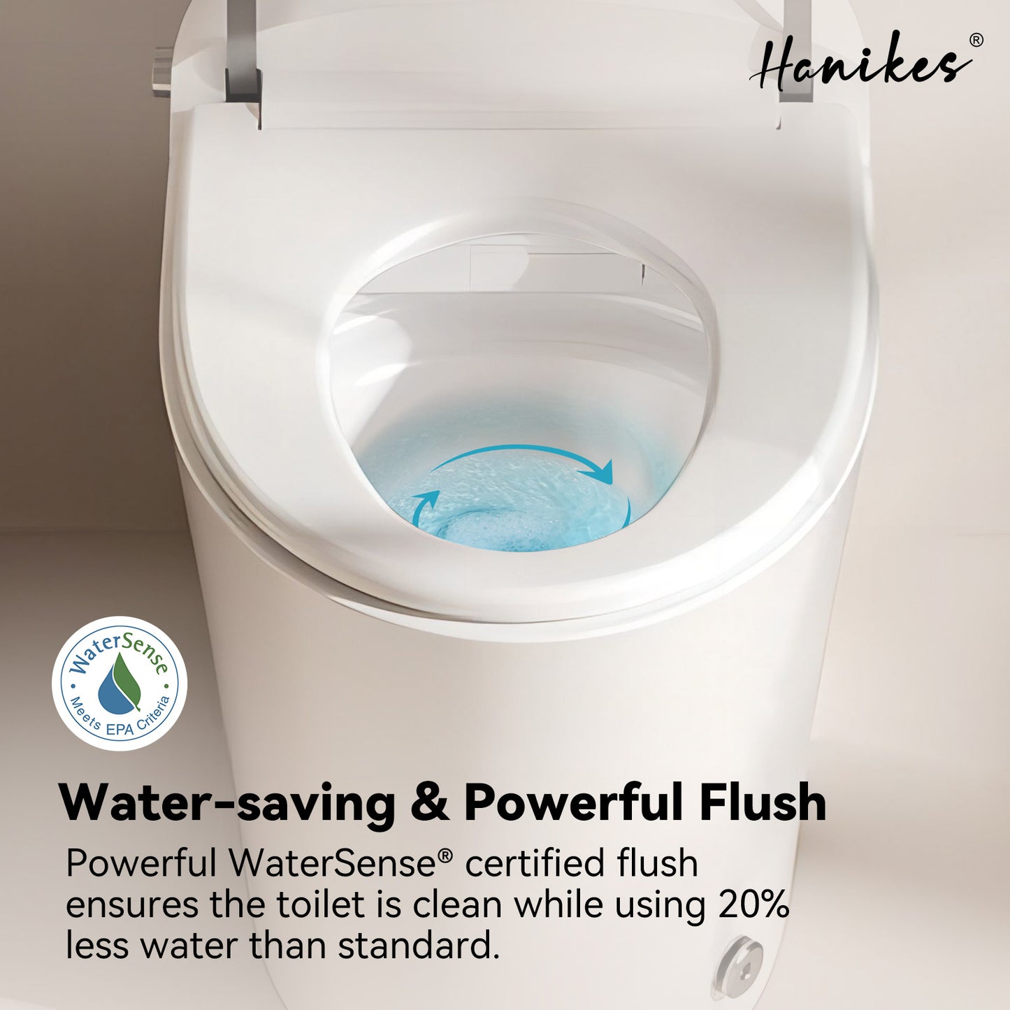 One-Piece 1/1.27 GPF High Efficiency Dual Flush Elongated Toilet in White with Heated seat and Slow-Close, Seat Included