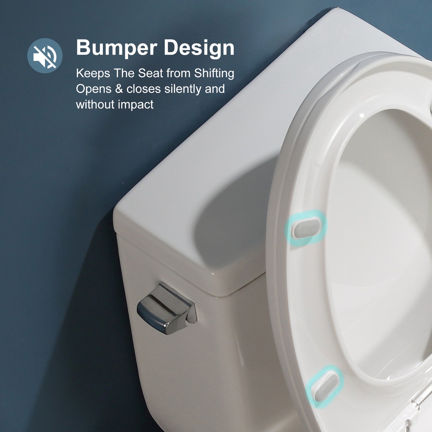 One-Piece 1.28 GPF Single Flush Elongated Toilet in White, Soft Close Seat Included