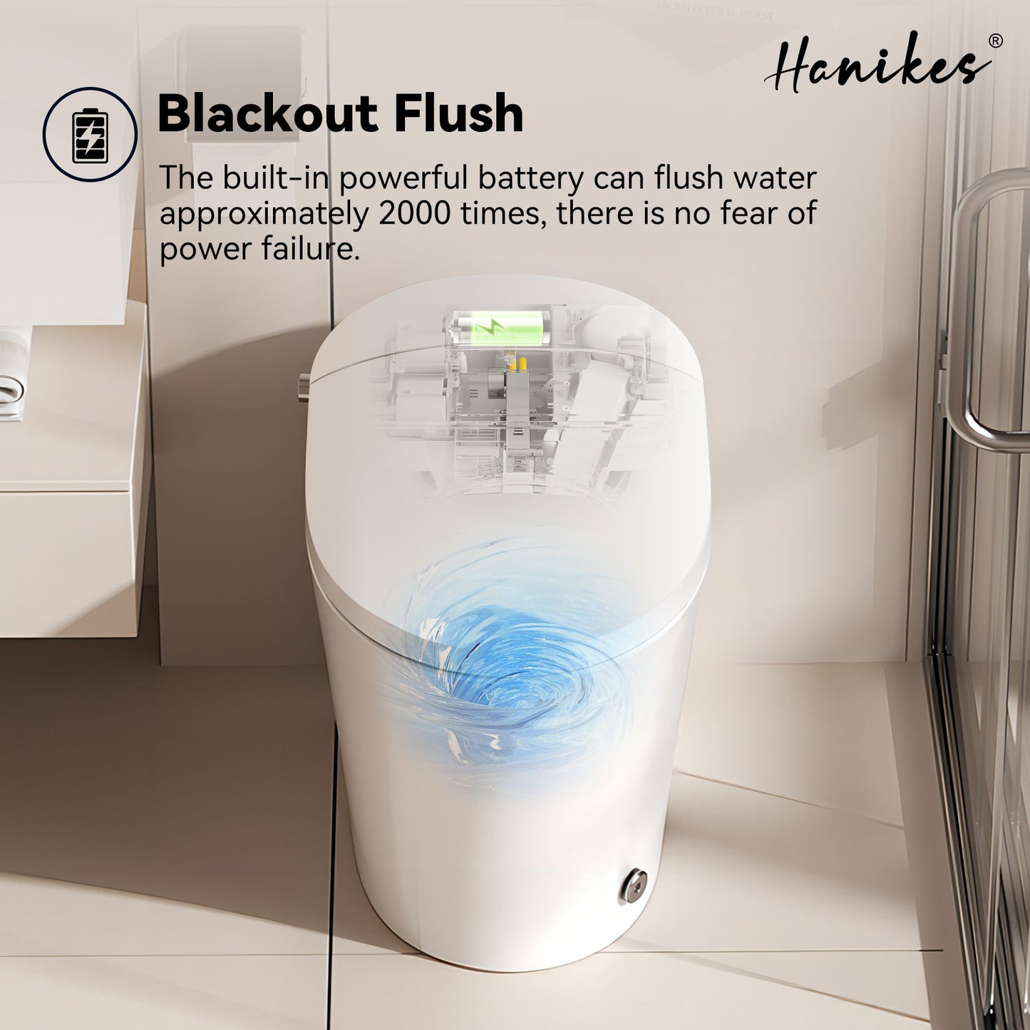 One-Piece 1/1.27 GPF High Efficiency Dual Flush Elongated Toilet in White with Heated seat and Slow-Close, Seat Included