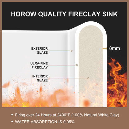 White Fireclay 30 in. x 20 in. Farmhouse Apron Front Single Bowl Kitchen Sink with Bottom Grid and Strainer
