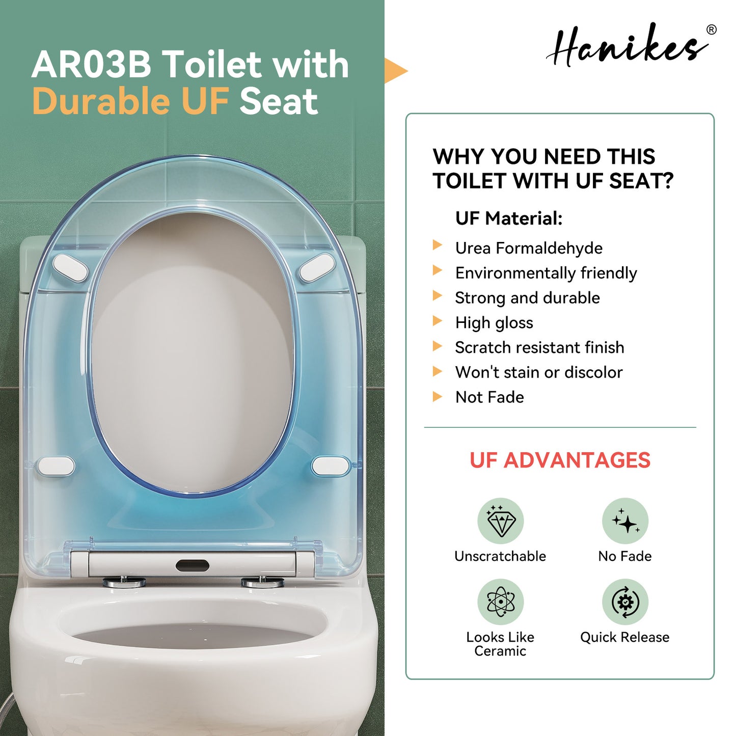 10 in. Rough in 1-Piece 1.1/1.6 GPF Dual Flush Round Toilet in White Soft Close Seat Included